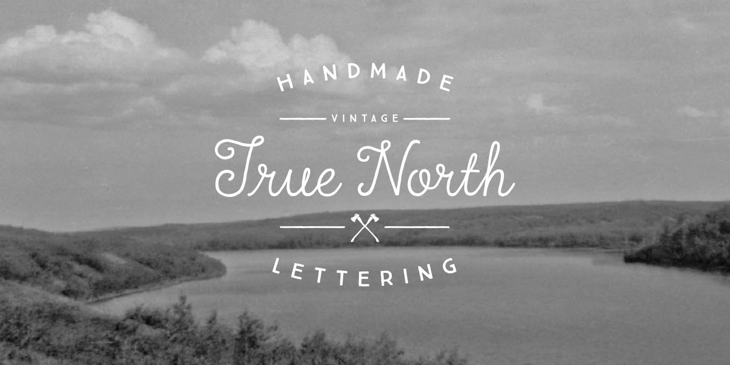 Пример шрифта True North